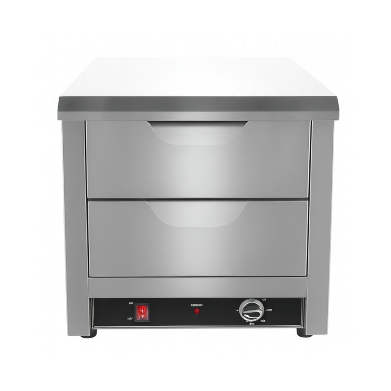 Tiroir Chauffant Double - GN 1/1 - Thermostat Réglable