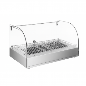 Vitrine Chauffante de Comptoir - 25L - Inox