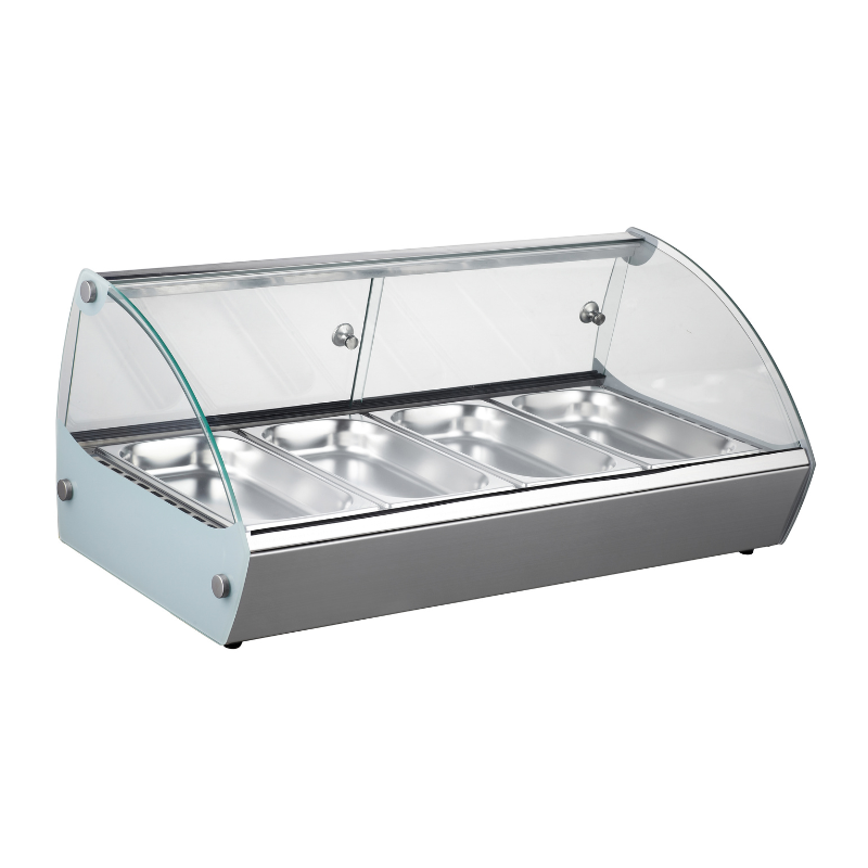 Vitrine chauffante service arrière 4 x GN 1/3