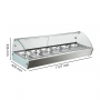 Vitrine chauffante service arrière 6 x GN 1/3