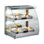 Vitrine chauffante éclairage interne - INOX - 560 W