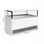 Vitrine réfrigérée Drop-In - 2100 mm