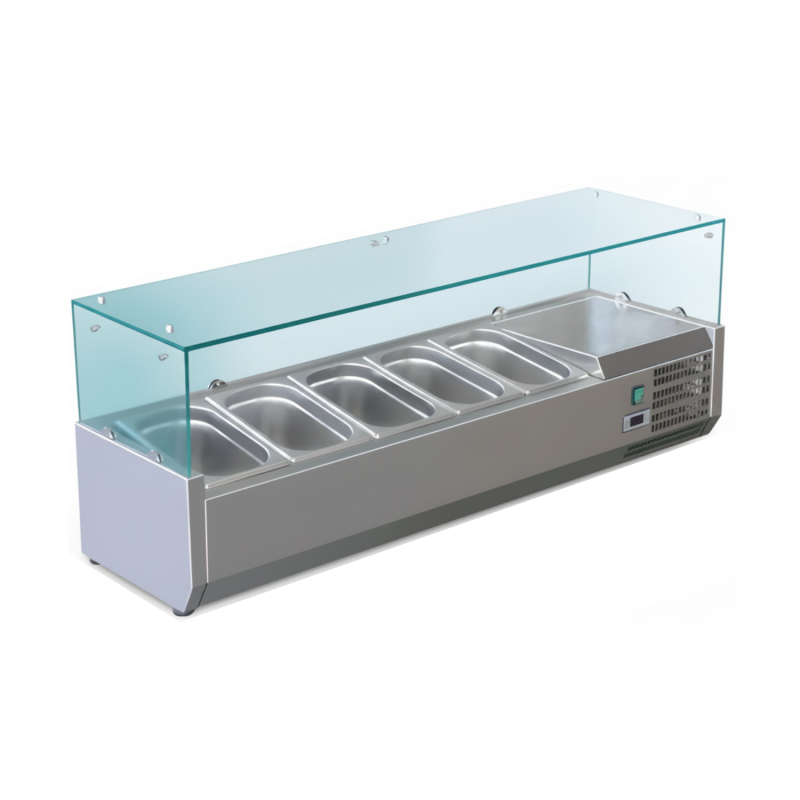 Vitrine saladette réfrigérée à ingrédients 335 mm