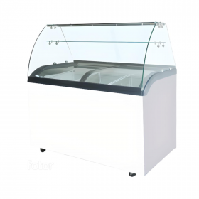 Vitrine à crème glacée Blanche - 445L