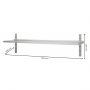Étagère murale inox simple niveau 1500 x 400 x 600 mm