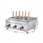 Cuiseur à Pâtes électrique Professionnel - 6 Paniers - 6 kW