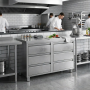 Meuble inox avec 6 tiroirs 1000 x 700 x 870 mm