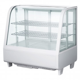 Vitrine de comptoir réfrigérée à poser 100 L - Blanc
