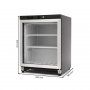 Armoire Réfrigérée Négative 200 litres - Congélateur - Porte Vitrée cadre inox