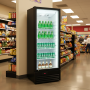 Armoire à boissons réfrigérée 355L noire et blanche 1 porte