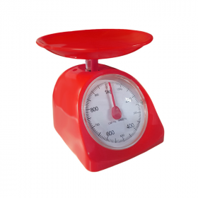 Balance cuisine mécanique 1 kg - Rouge