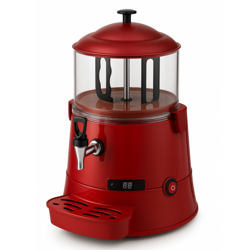 Machine à chocolat chaud Professionnelle 5L Rouge