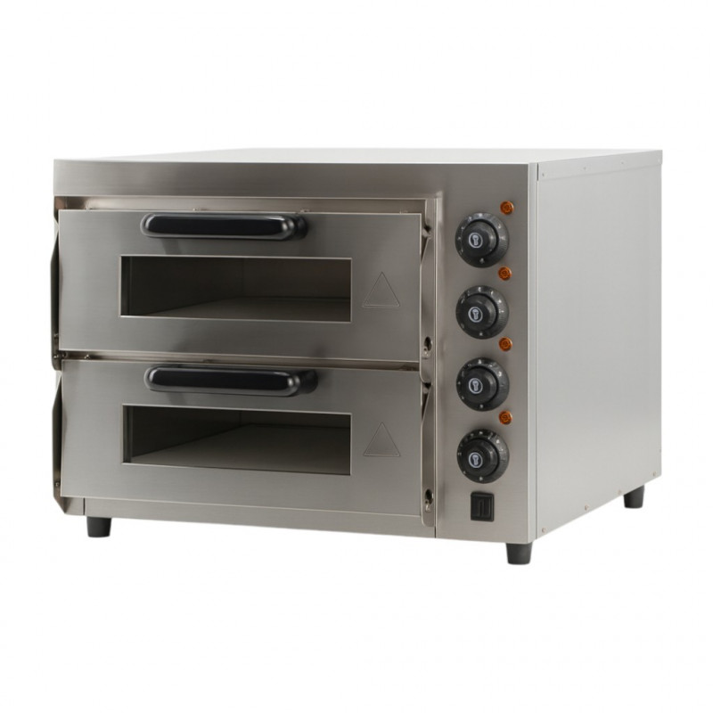 Four à pizza électrique compact double 2 X ø40cm