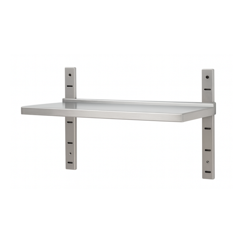 Étagère murale inox simple niveau 800 x 400 x 600 mm