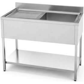 Plonge 1 bac égouttoir gauche - 1200 x 700 mm