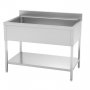 Plonge inox grand bac – 1500 x 700 mm