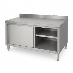 Meuble Neutre Inox Adossé - Profondeur 700 mm