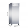 Armoire Réfrigérée Négative GN 2/1 - 650 L - Glissières fixes embouties dans la paroi intérieure