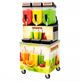 Machine à granita 3 x 15 L sur Chariot
