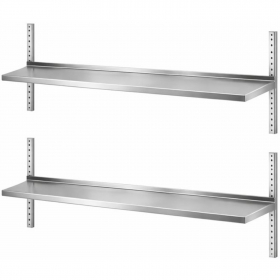 Etagères murales double 1200 x 355 mm