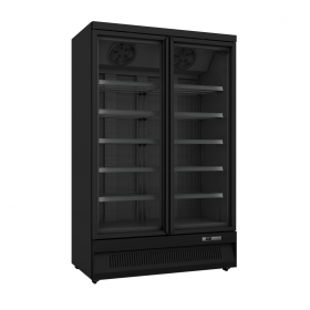 Vitrine réfrigérée négative libre-service avec portes battantes - Congélateur - 2 portes