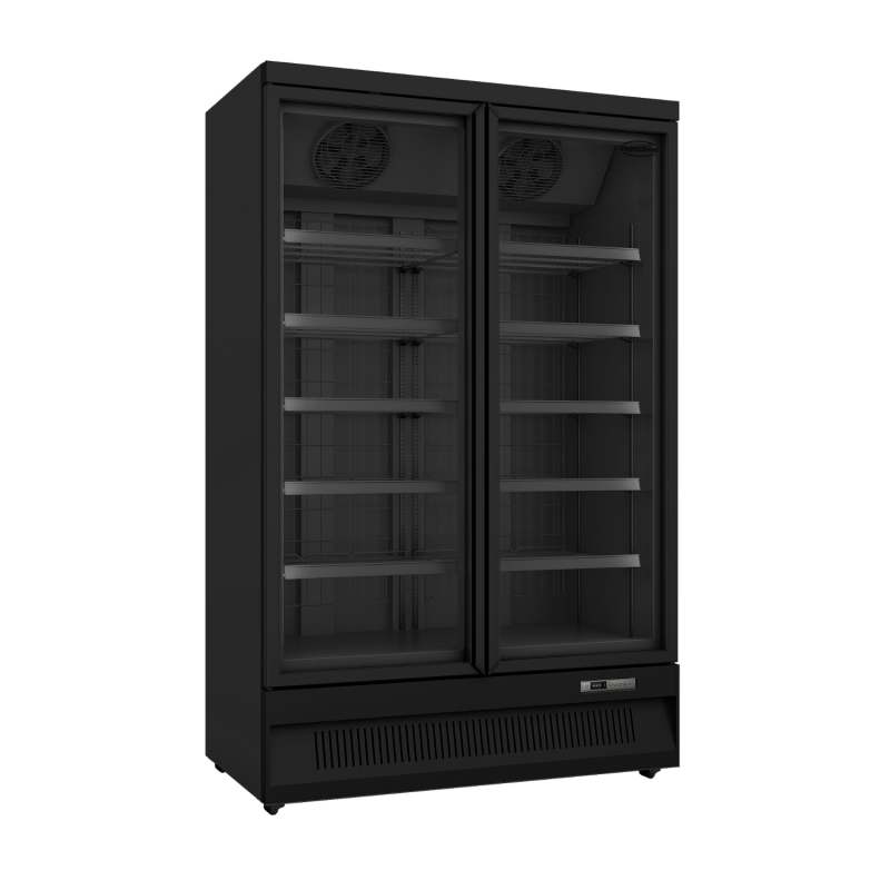 Vitrine réfrigérée négative libre-service avec portes battantes - Congélateur