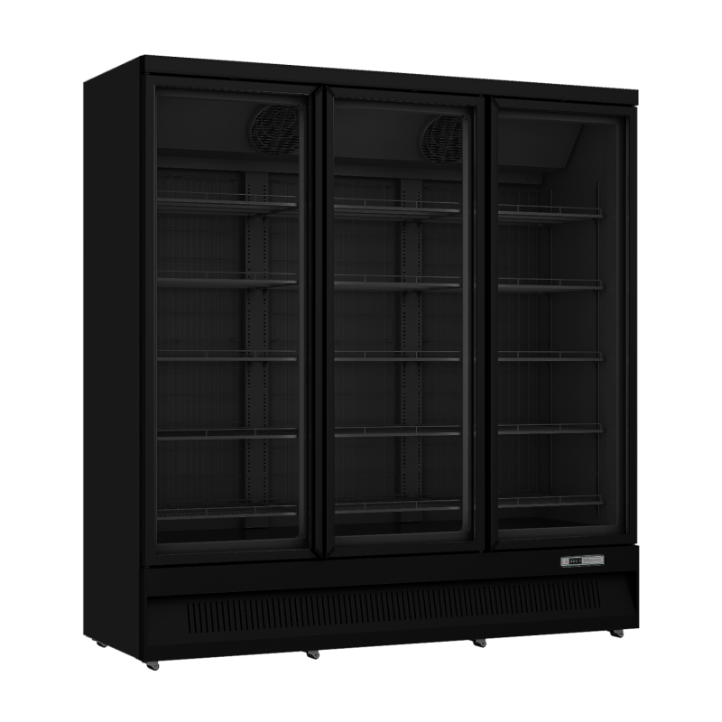 Vitrine réfrigérée négative libre-service avec portes battantes - Congélateur