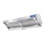 Hotte murale Mistral pro 1800 x 900 avec moteur, LED et variateur