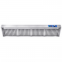Hotte inox professionnelle avec filtres à graisse métalliques