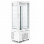 Vitrine négative 4 faces vitrées 475 litres blanche - Congélateur