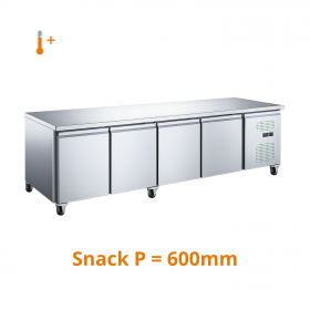 Tour réfrigéré positif central 4 portes snack 600