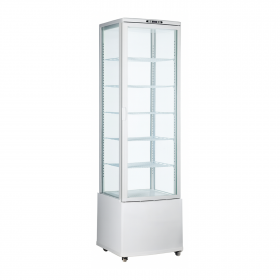 Vitrine réfrigérée panoramique 280 Litres - Blanc