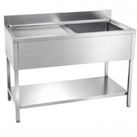 Plonge 1 Bac à Droite - 1000 x 600 mm