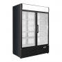 Armoire à boissons réfrigérée 1000 Litres noire et blanche 2 portes battantes avec canopy