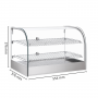 Vitrine chauffante professionnelle 45L - Inox