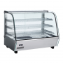 Vitrine chauffante étagères ajustables - INOX - 160L