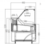 Vitrine comptoir réfrigérée VSA - 1960 mm
