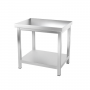 Table inox professionnelle Centrale - 600 x 600 mm