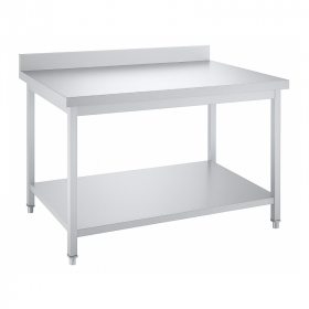 Table inox professionnelle Adossée- 1600 x 600 mm