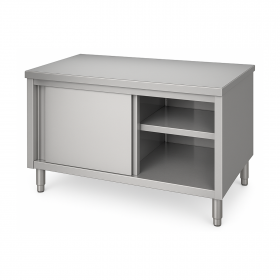Meuble Neutre Inox Central - Profondeur 700 mm - modèle déclassé suite choc