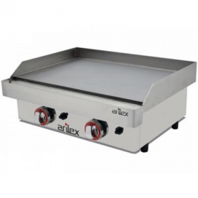 Plancha gaz Arilex avec plaque lisse en ACIER RECTIFIE de 15 mm
