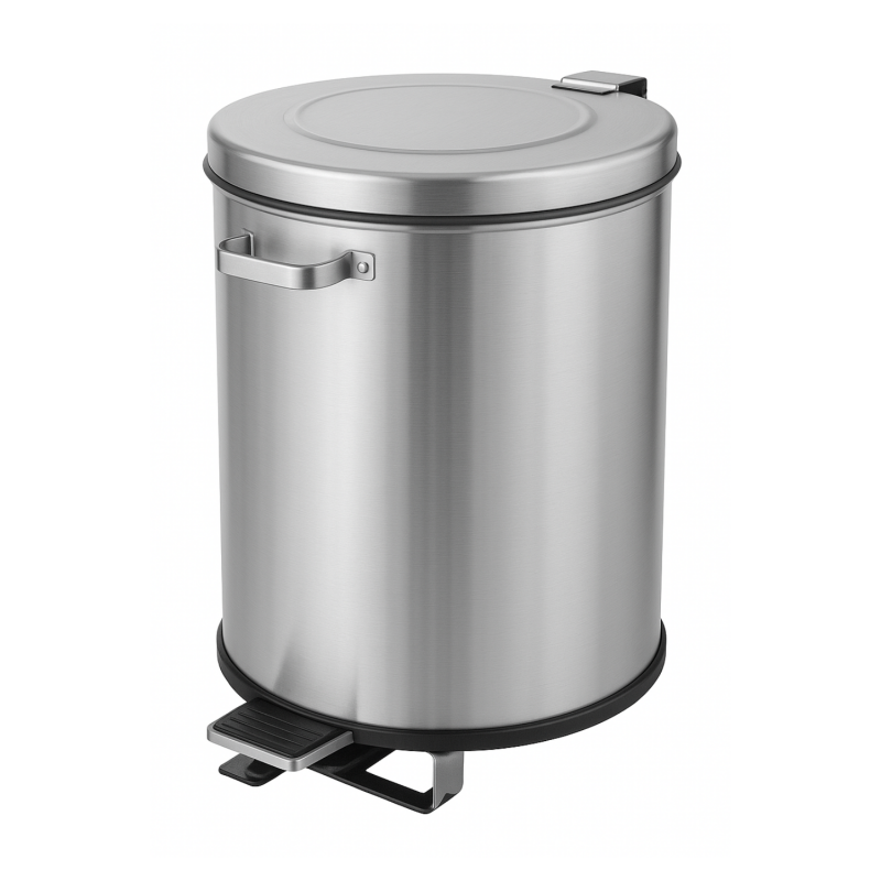Poubelle inox 100L à pédale