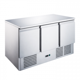 Table réfrigérée 3 portes inox