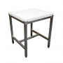 Billot polypropylène sur châssis inox - 600 x 600 x 850 mm