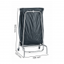 Poubelle pince sac sur roues dimensions 430x530x960 mm