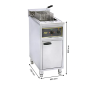 Friteuse électrique sur coffre 16L grand débit Roller Grill