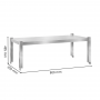 Étagère de table inox dimensions 800 x 350 x 485 mm
