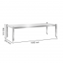 Étagère de table inox dimensions 1000 x 350 x 485 mm