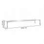 Étagère de table inox dimensions 2000 x 350 x 485 mm