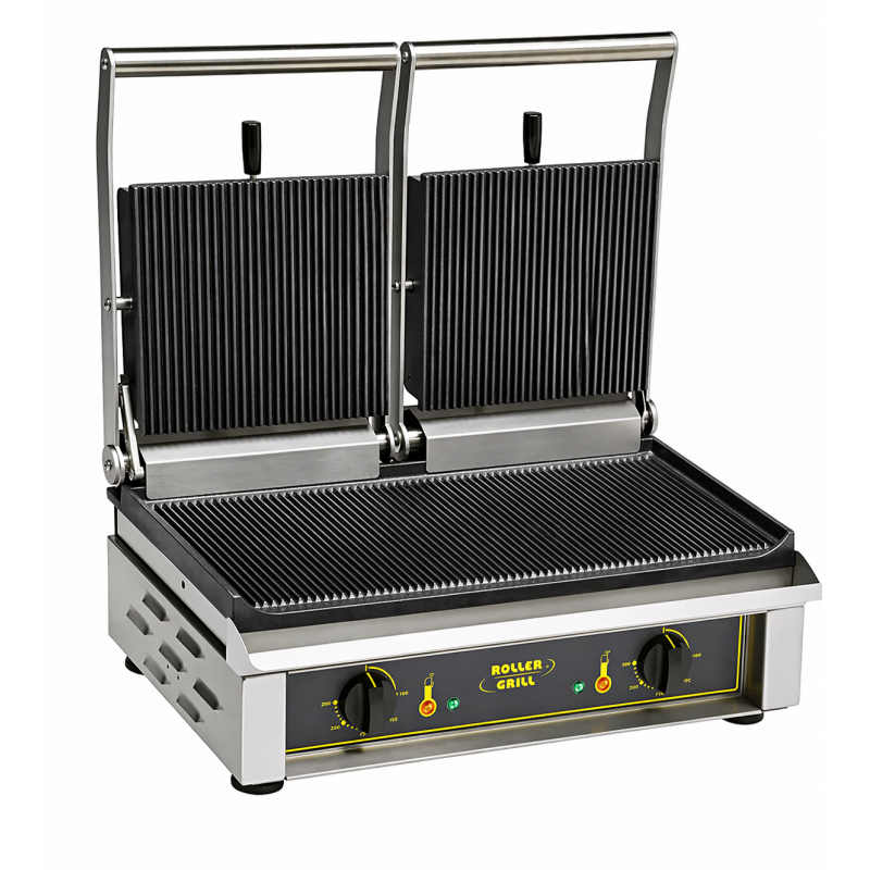 Contact grill double en fonte 4kW Majestic - Roller Grill